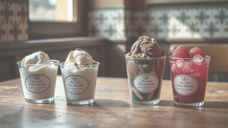 Jakie są różnice w składzie lodów różnych smaków?