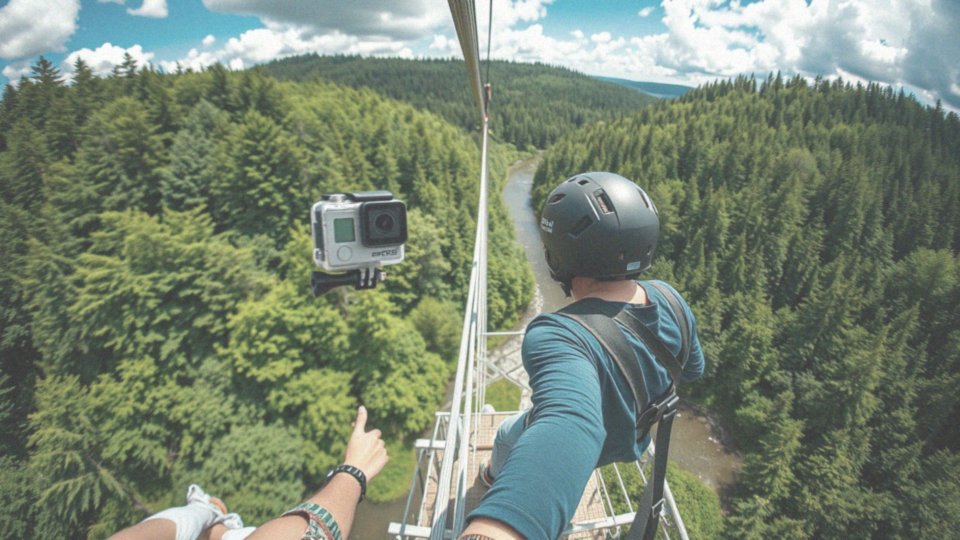 Jakie są opcje filmowania i robienia zdjęć podczas skoku na bungee?